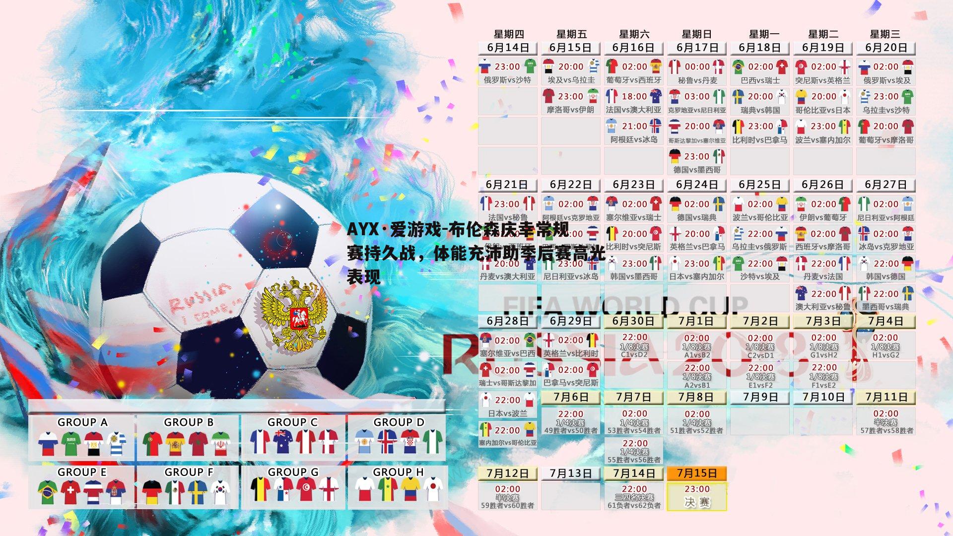 布伦森庆幸常规赛持久战，体能充沛助季后赛高光表现